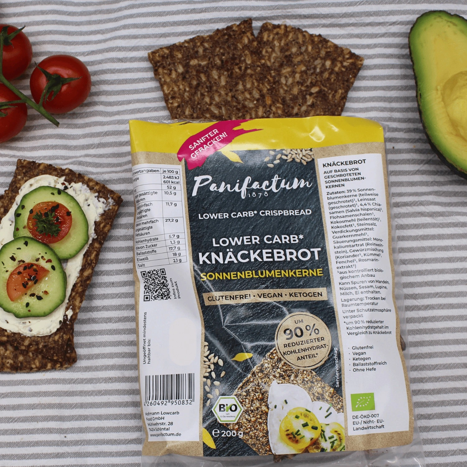 Low Carb Knäckebrot Sonnenblumenkerne BIO *